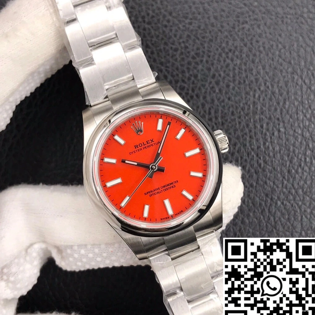 EW M277200-0008 Oyster Coral Perpetual 31MM Dial Red Factory Rolex 0516